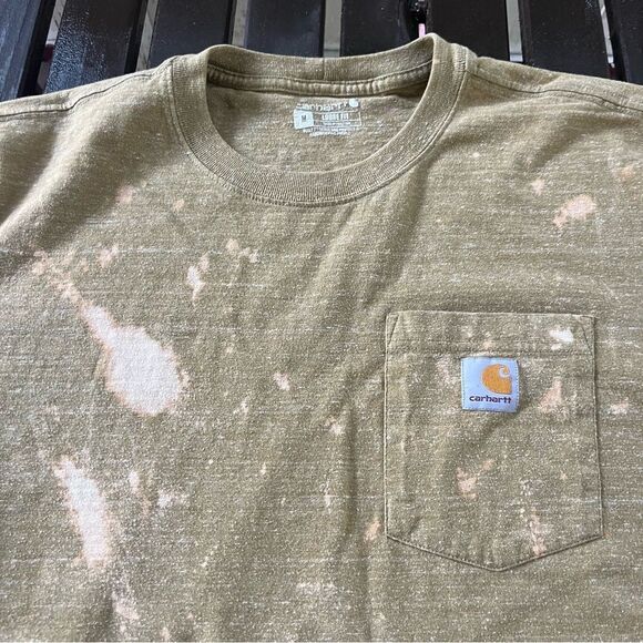 Carhartt K87 Awesome Worked in Tee With Beautiful Bleach Staining (M) - Picture 2 of 4
